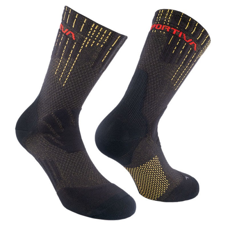 ENDURANCE TRAIL SOCKS BLACK/YELLOW