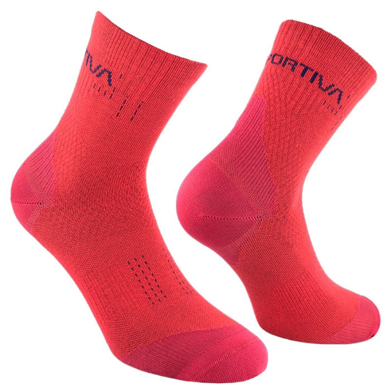 SPRINT TRAIL SOCKS MOUNTAIN RED/NIGHT SKY