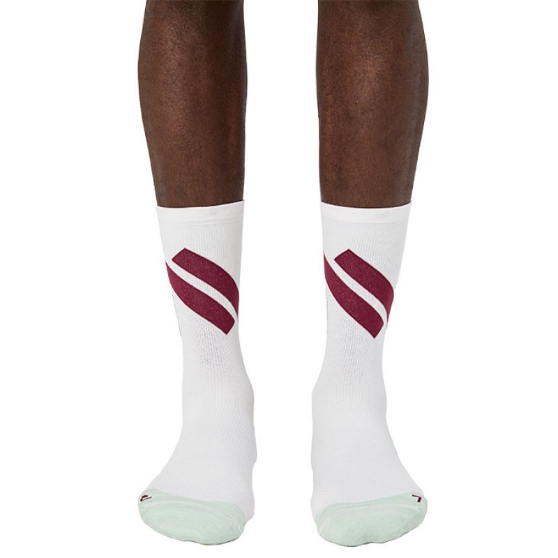 MEIAS RACE WHITE/GREEN