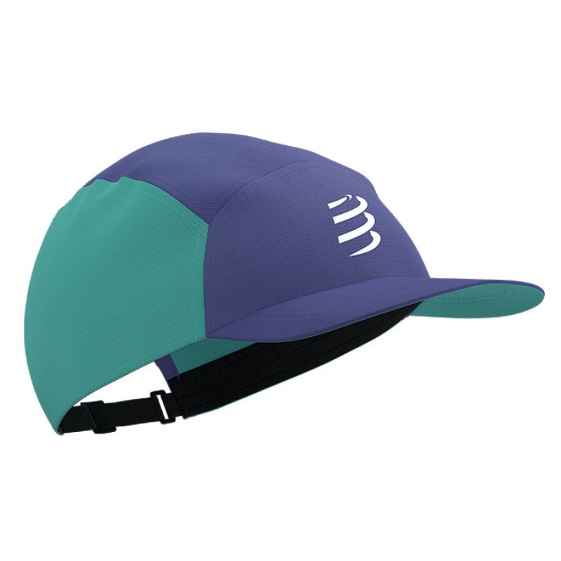 5 PANEL CAP ORIENT BLUE/POOL BLUE