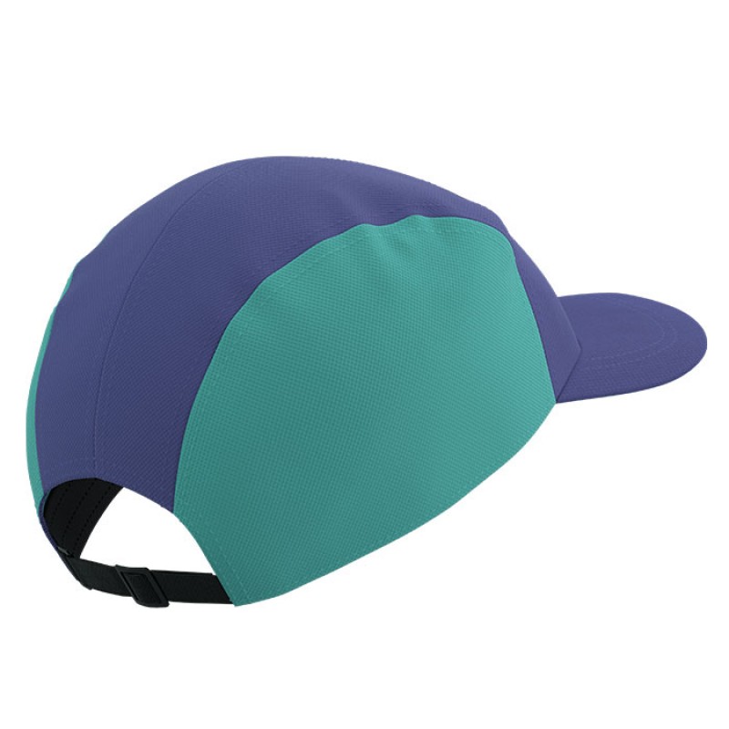 5 PANEL CAP ORIENT BLUE/POOL BLUE