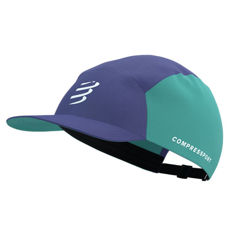 5 PANEL CAP ORIENT BLUE/POOL BLUE