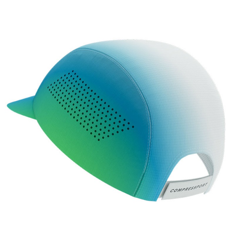 PRO RACING CAP STAR WHITE/BLUE GREEN