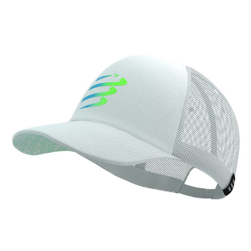 TRUCKER CAP STAR WHITE/BLUE-GREEN