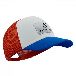 TRUCKER 6P CAP PRINCESS BLUE/WHITE