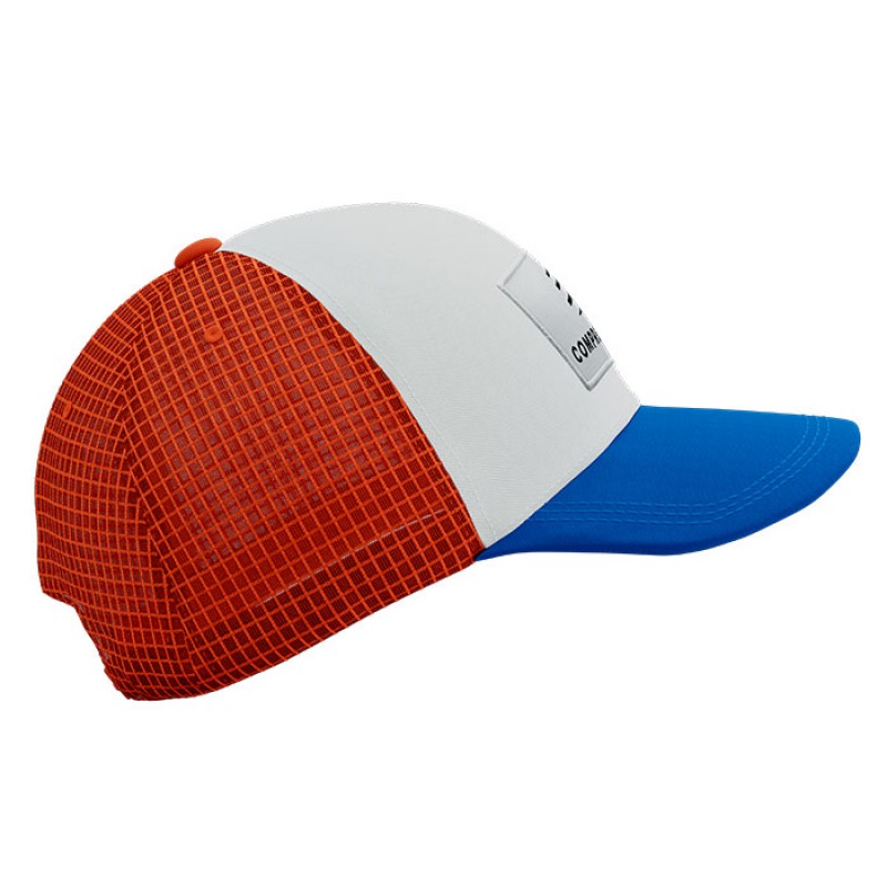 TRUCKER 6P CAP PRINCESS BLUE/WHITE