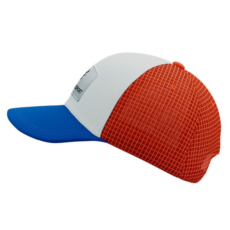 TRUCKER 6P CAP PRINCESS BLUE/WHITE