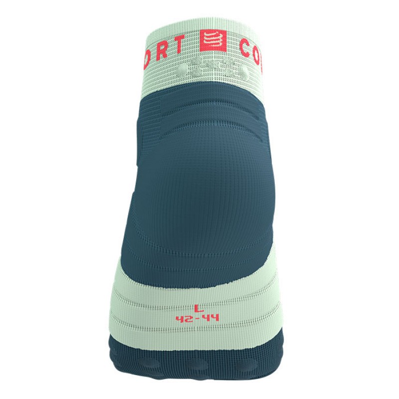 MEIAS ULTRA TRAIL V2.0 LOW STARGAZER/AQUA/FLUO RED