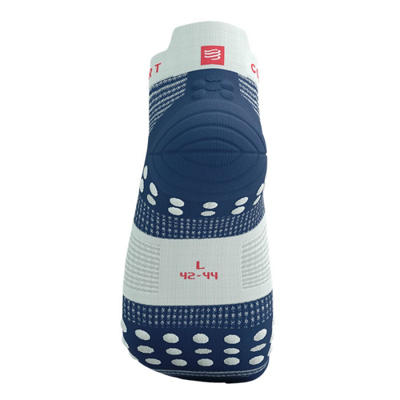 MEIAS PRO RACING SOCKS V4.0 RUN LOW BLUES/SUGAR