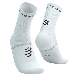 MEIAS PRO MARATHON SOCKS V2.0 WHITE/BLACK