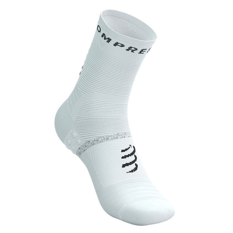 MEIAS PRO MARATHON SOCKS V2.0 WHITE/BLACK