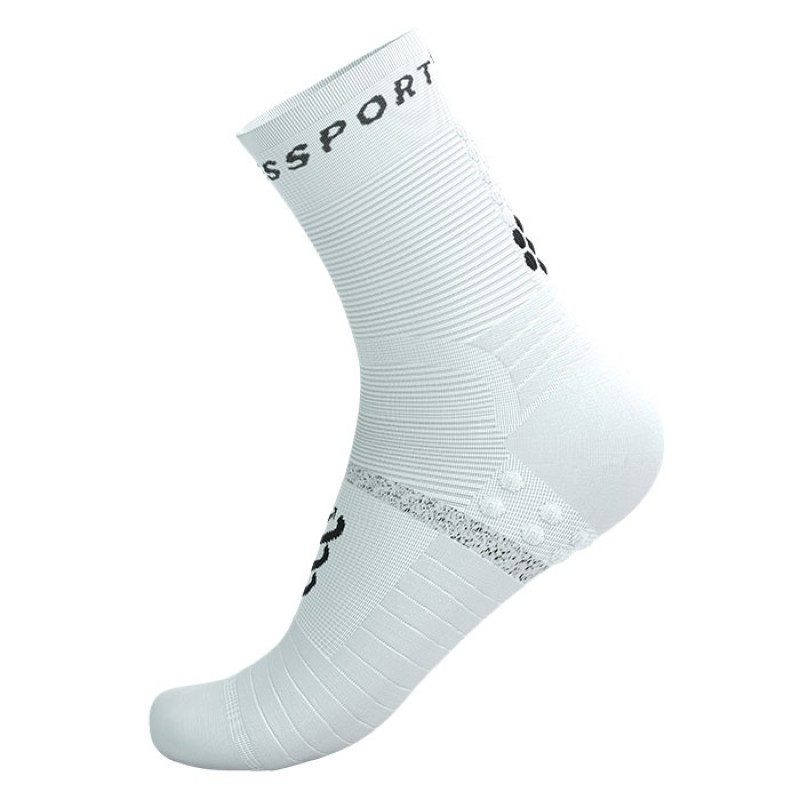 MEIAS PRO MARATHON SOCKS V2.0 WHITE/BLACK