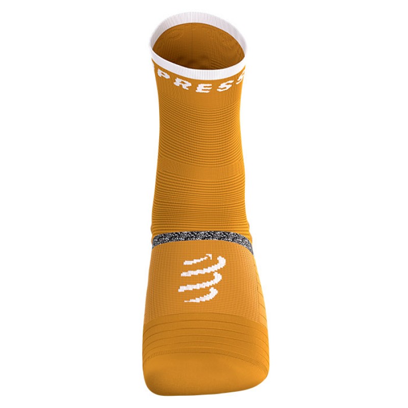 MEIAS PRO MARATHON SOCKS V2.0 SUNFLOWER/WHITE
