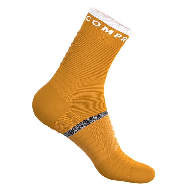 MEIAS PRO MARATHON SOCKS V2.0 SUNFLOWER/WHITE