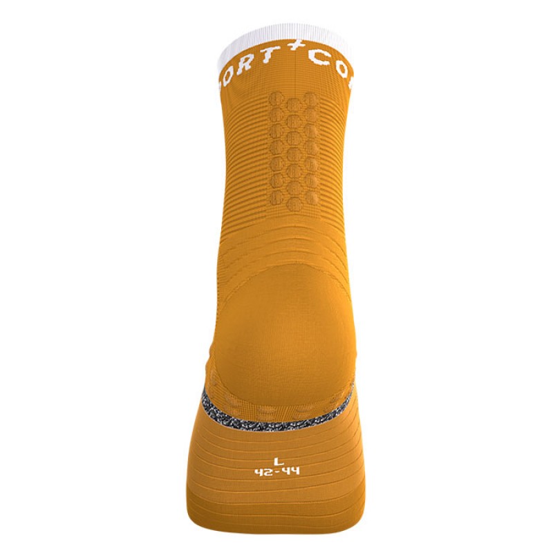 MEIAS PRO MARATHON SOCKS V2.0 SUNFLOWER/WHITE
