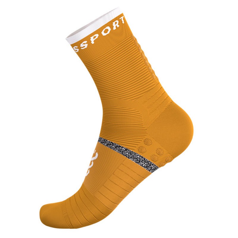 MEIAS PRO MARATHON SOCKS V2.0 SUNFLOWER/WHITE
