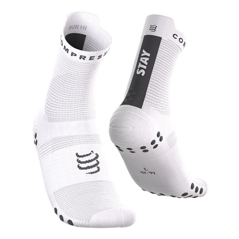 MEIAS PRO RACING SOCKS V4.0 RUN HIGH STAY BEHIND BLACK