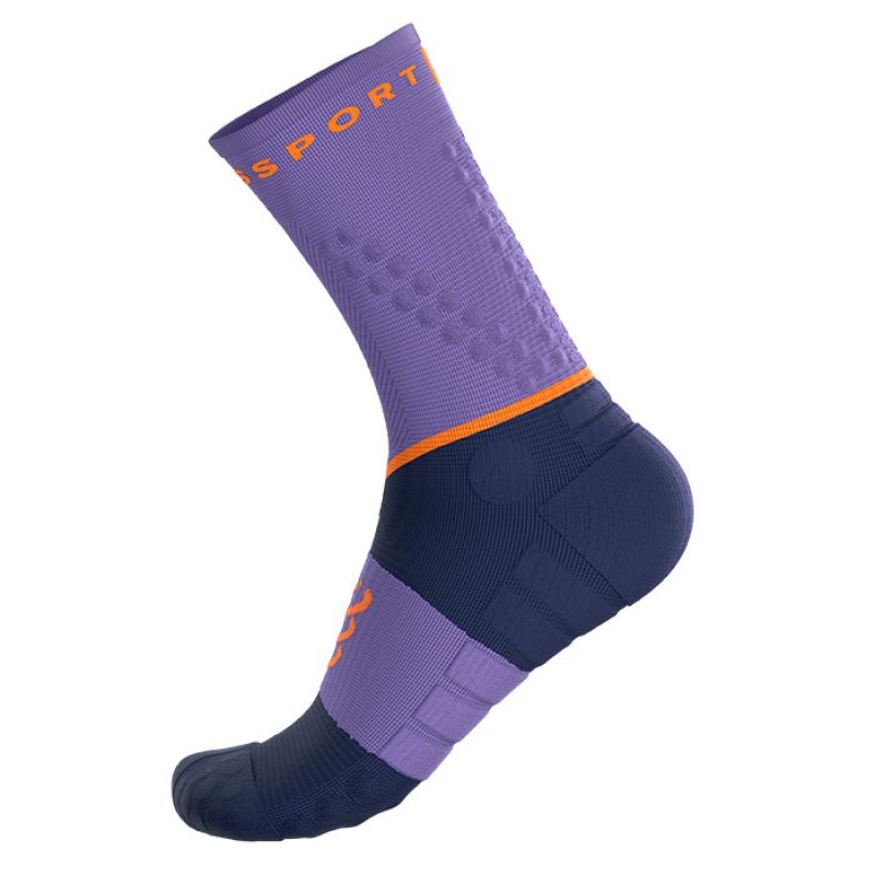 MEIAS ULTRA TRAIL V2.0 ASTER PURPLE/PEACOAT