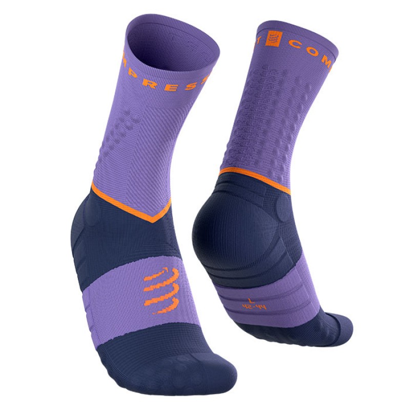 MEIAS ULTRA TRAIL V2.0 ASTER PURPLE/PEACOAT
