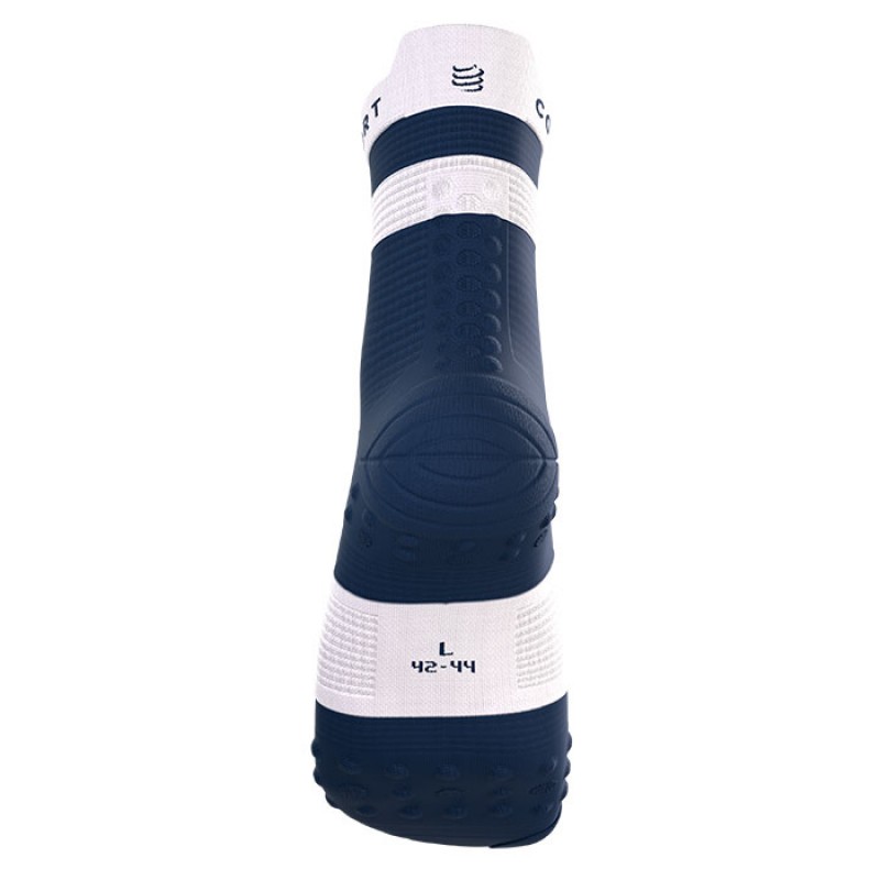 MEIAS PRO RACING SOCKS V4.0 RUN HIGH PEACOAT/WHITE