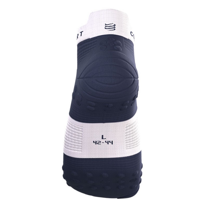 MEIAS PRO RACING SOCKS V4.0 RUN LOW PEACOAT/WHITE