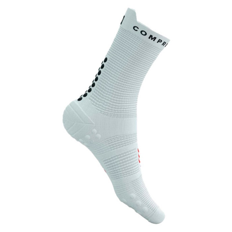 MEIAS PRO RACING SOCKS V4.0 ULTRALIGHT RUN HIGH WHITE/ALLOY