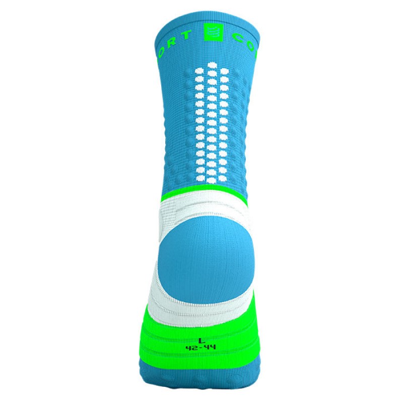  ULTRA TRAIL SOCKS  V2.0 NORSE BLUE/NEON GREEN