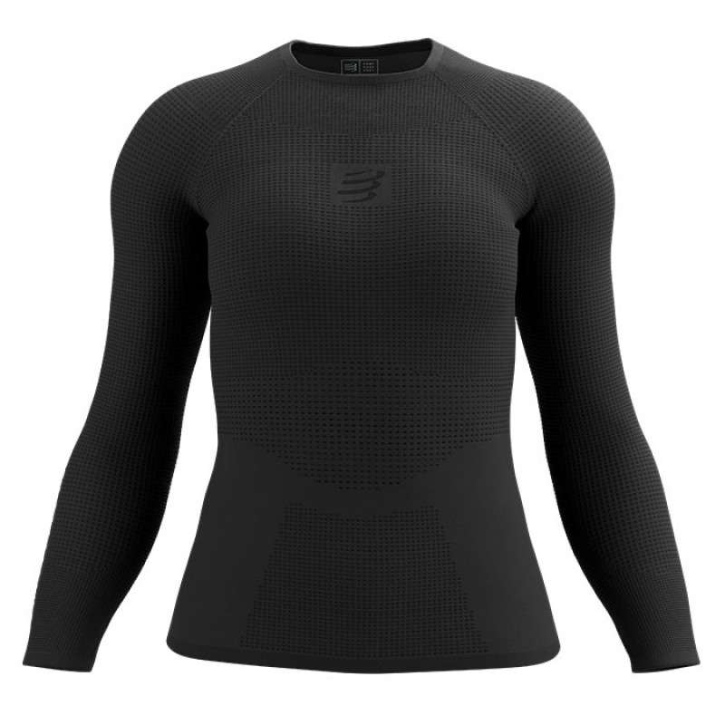 ON/OFF BASE LAYER LS TOP W BLACK