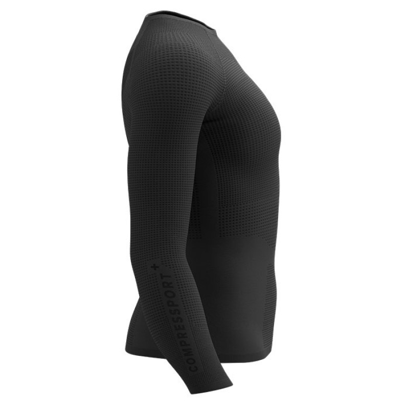 ON/OFF BASE LAYER LS TOP W BLACK