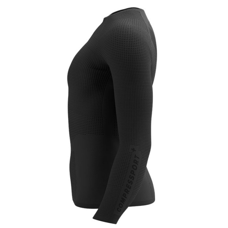 ON/OFF BASE LAYER LS TOP W BLACK