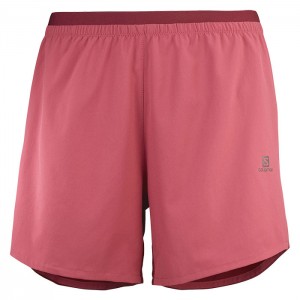 CROSS 5" SHORTS W EARTH RED/CABERNET